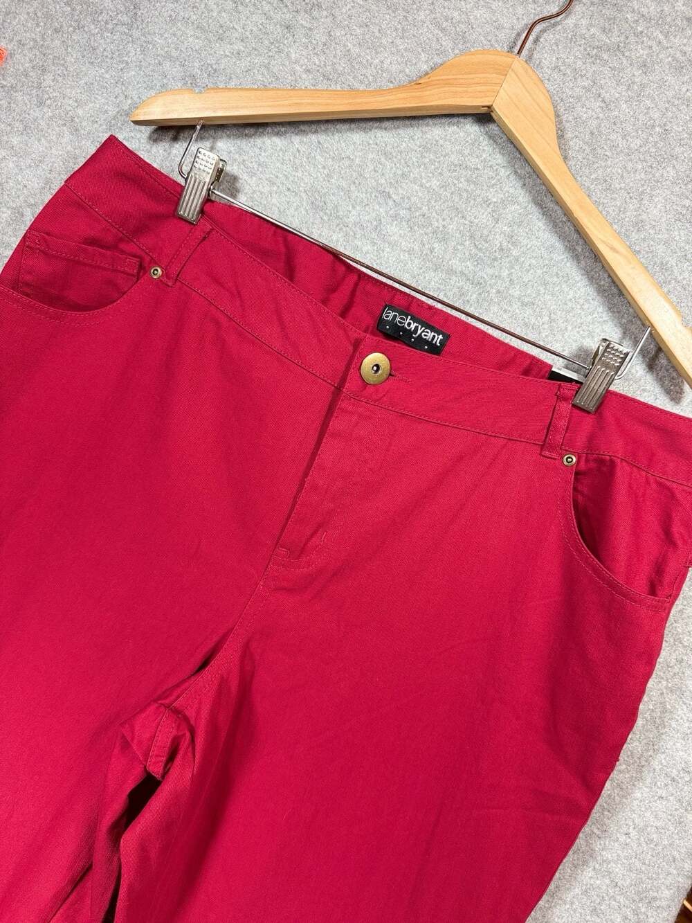 Lane Bryant Red Tapered Pants Size 20